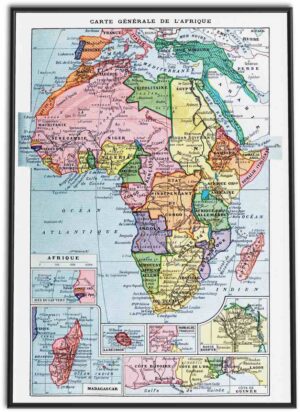 Vintage Map of Africa | 1910