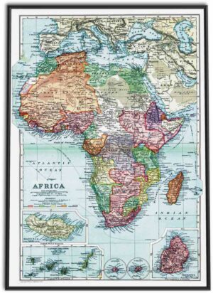 Vintage Map of Africa | 1892