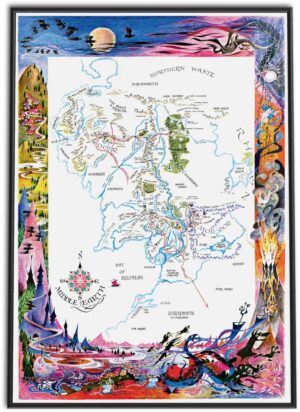 Map of Middle Earth (Lord of the Rings)