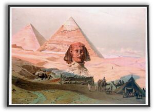 Pyramids of Giza and the Sphinx | 1870